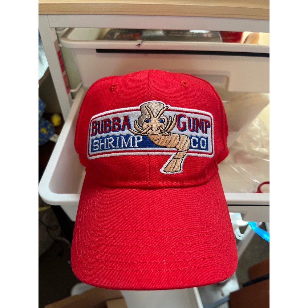 Bubba Gump Shrimp Co Red Baseball Cap Forrest Gump Movie Promo Hat Adjustable‎
